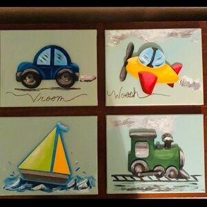 3D four hand made wall art perfect for kids rooms​